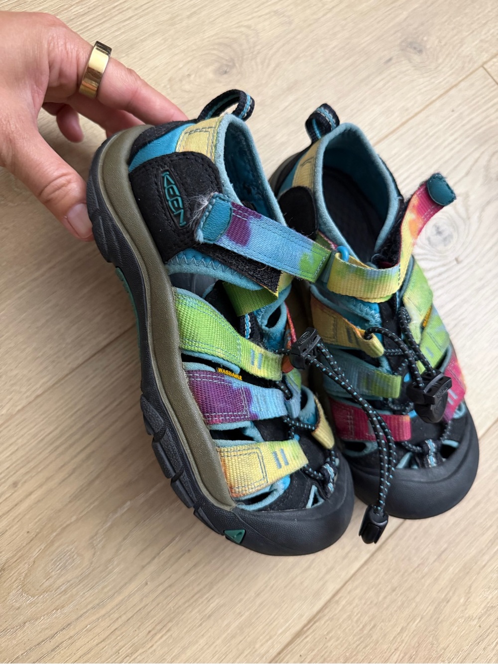 KEEN Kids' Multicolor Sandal - size 1 youth Newport h2